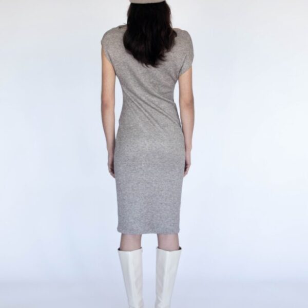 Twist Dress| Wide Boat Neck