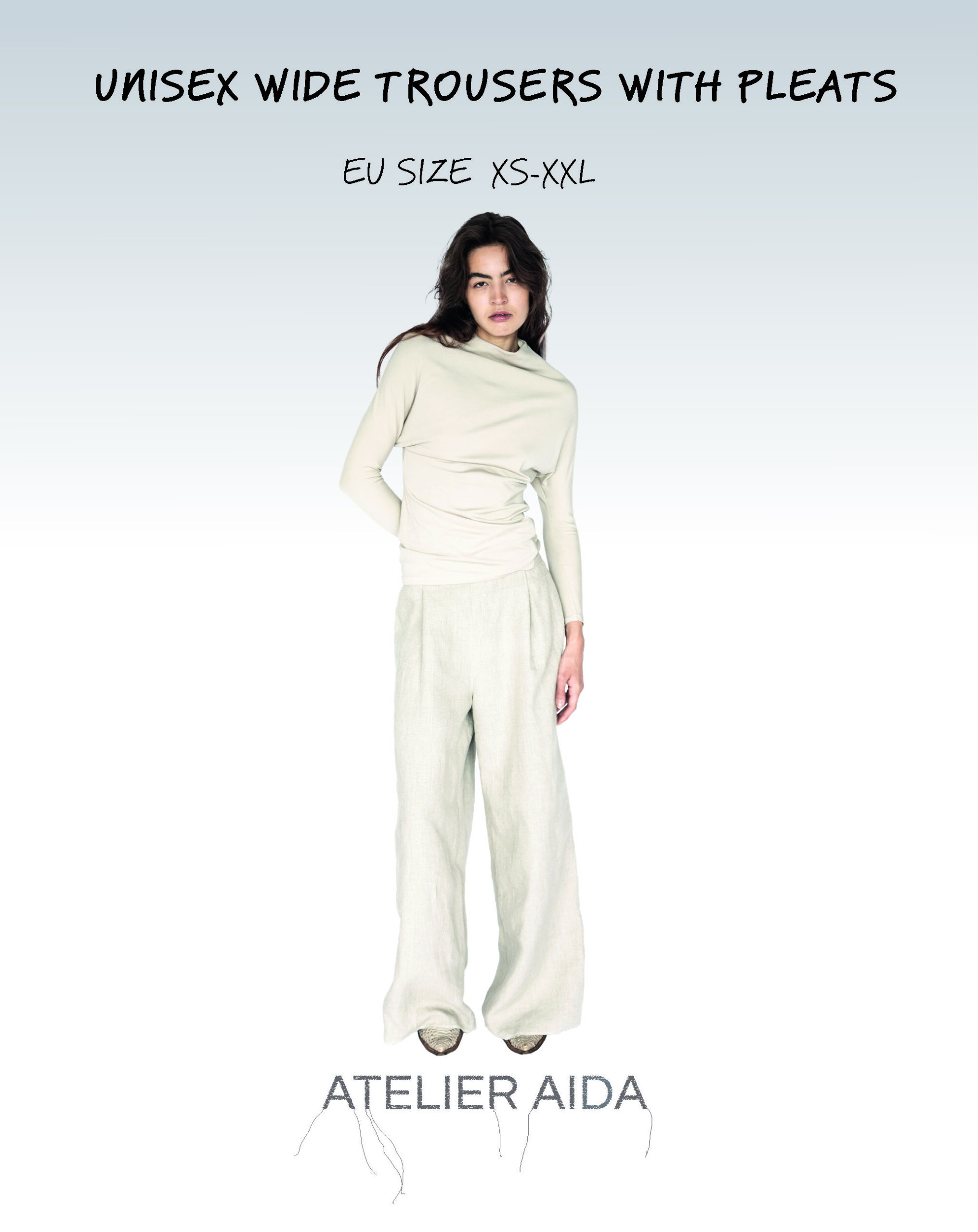 WIDE LEG TROUSERS WITH PLEATS